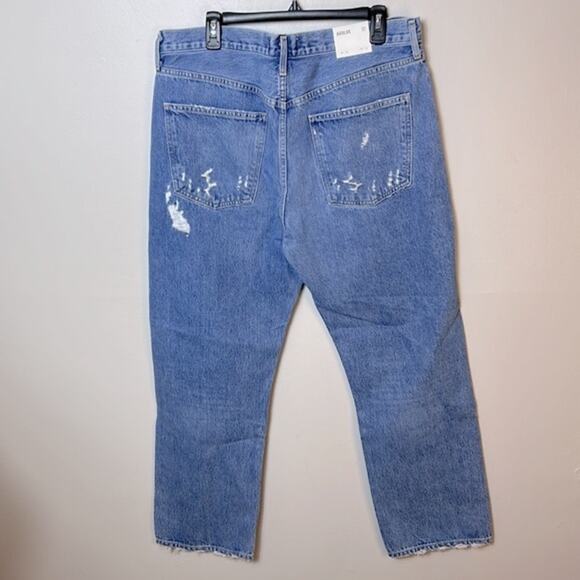 NWT Agolde 90s mid rise loose fit jeans in Fallout wash - Picture 9 of 13